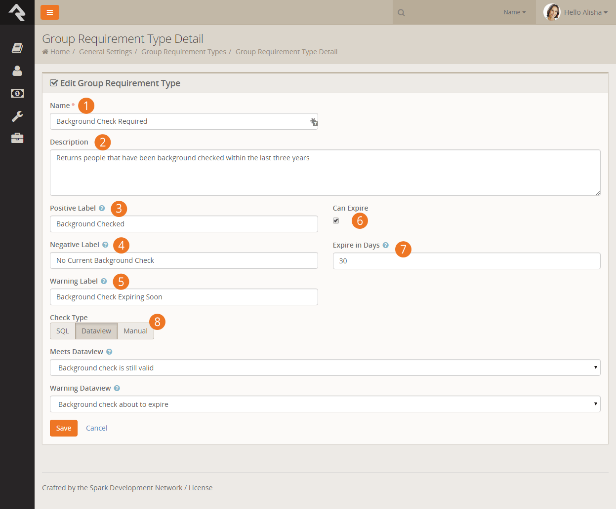Editing Group Requirements