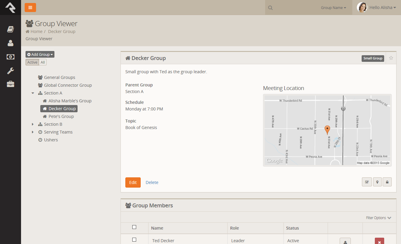 Group Attendance Button