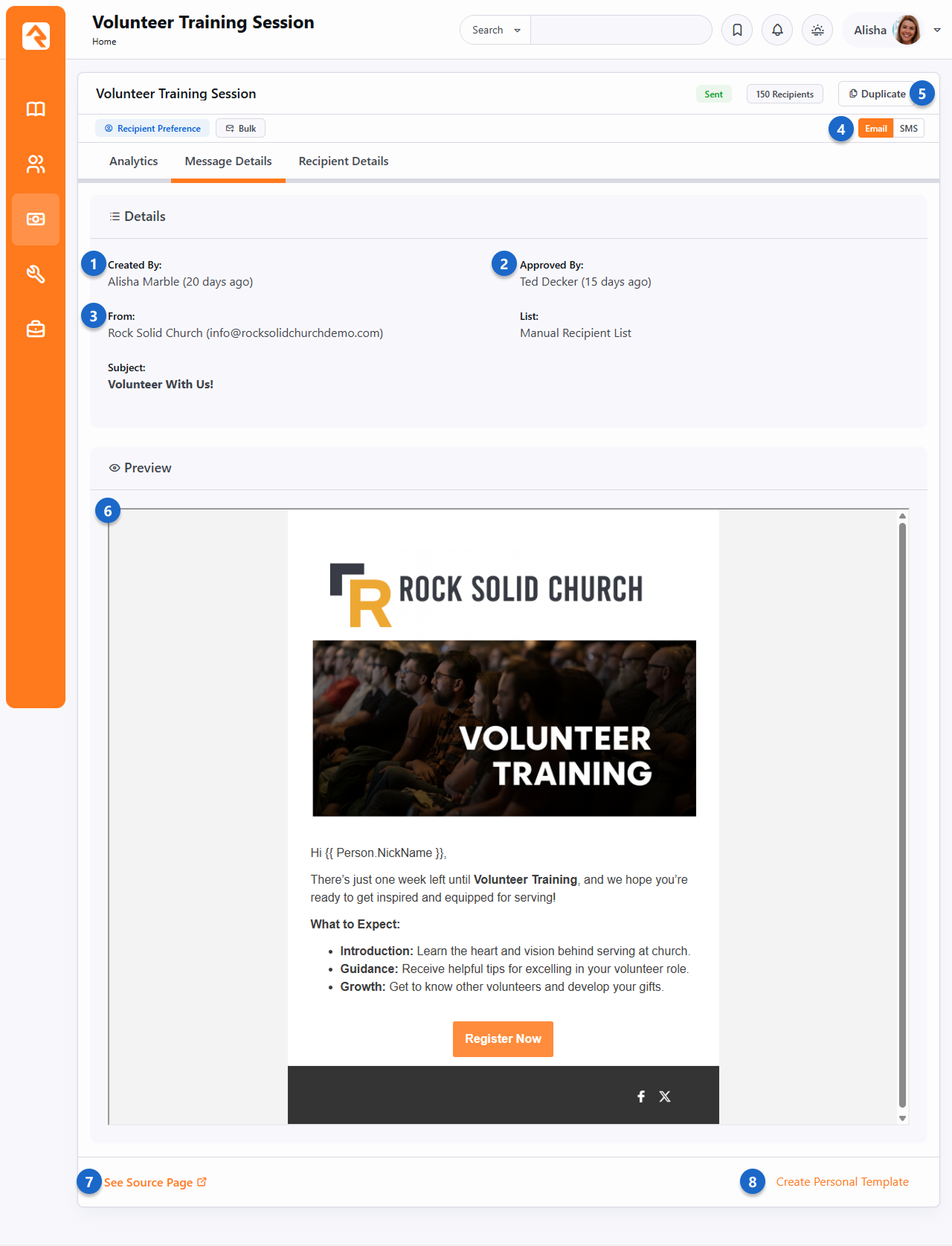 Volunteer Training Session