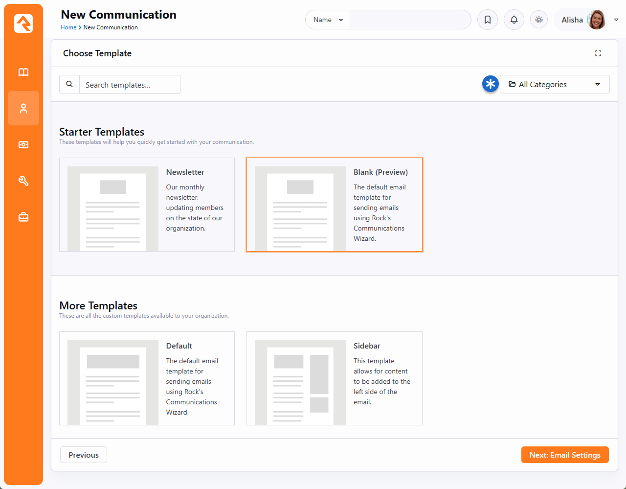 Communication Template