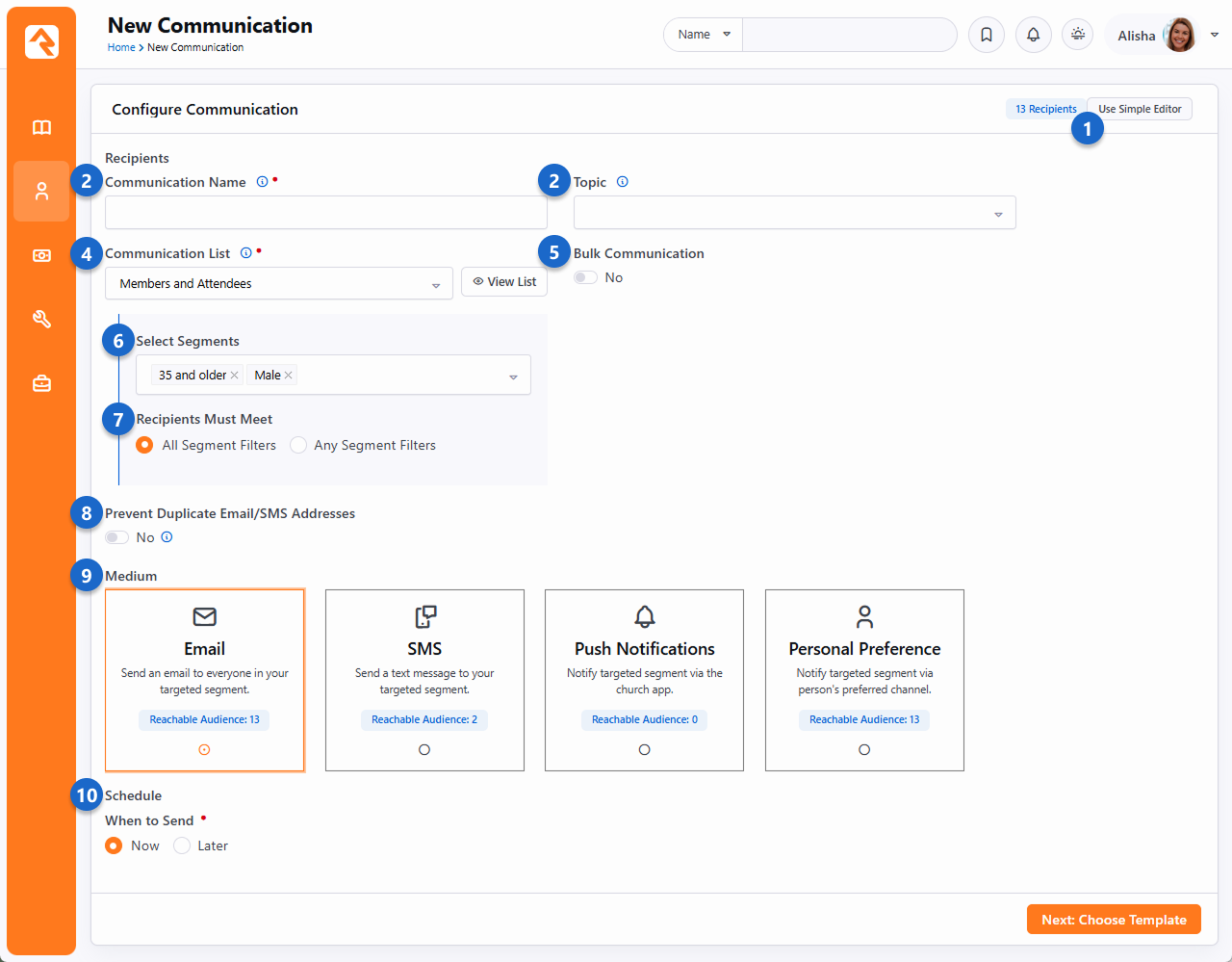 Configure Communications