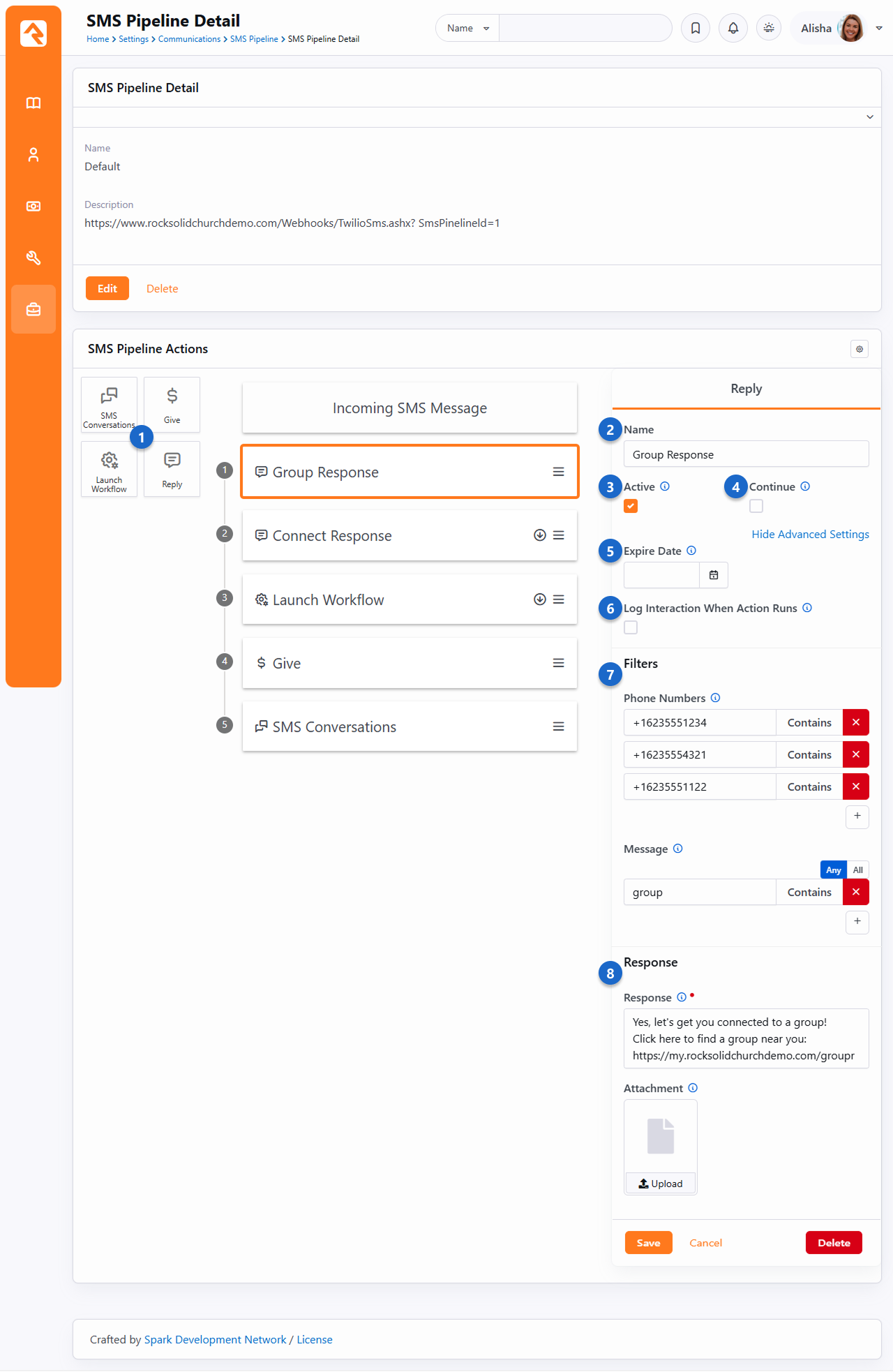SMS Pipeline