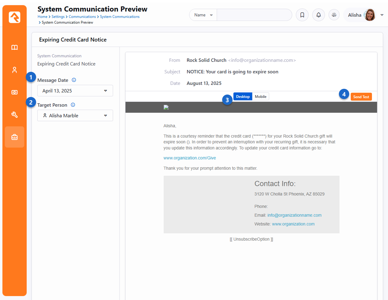 System Communication Preview
