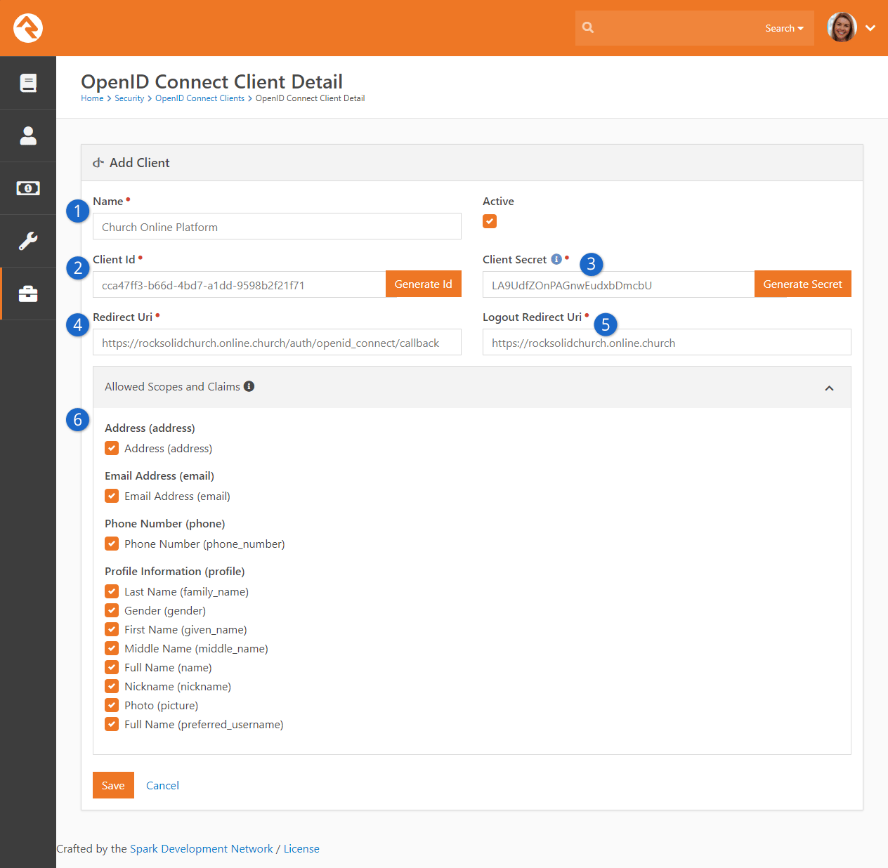 OpenID Connect Client Setup