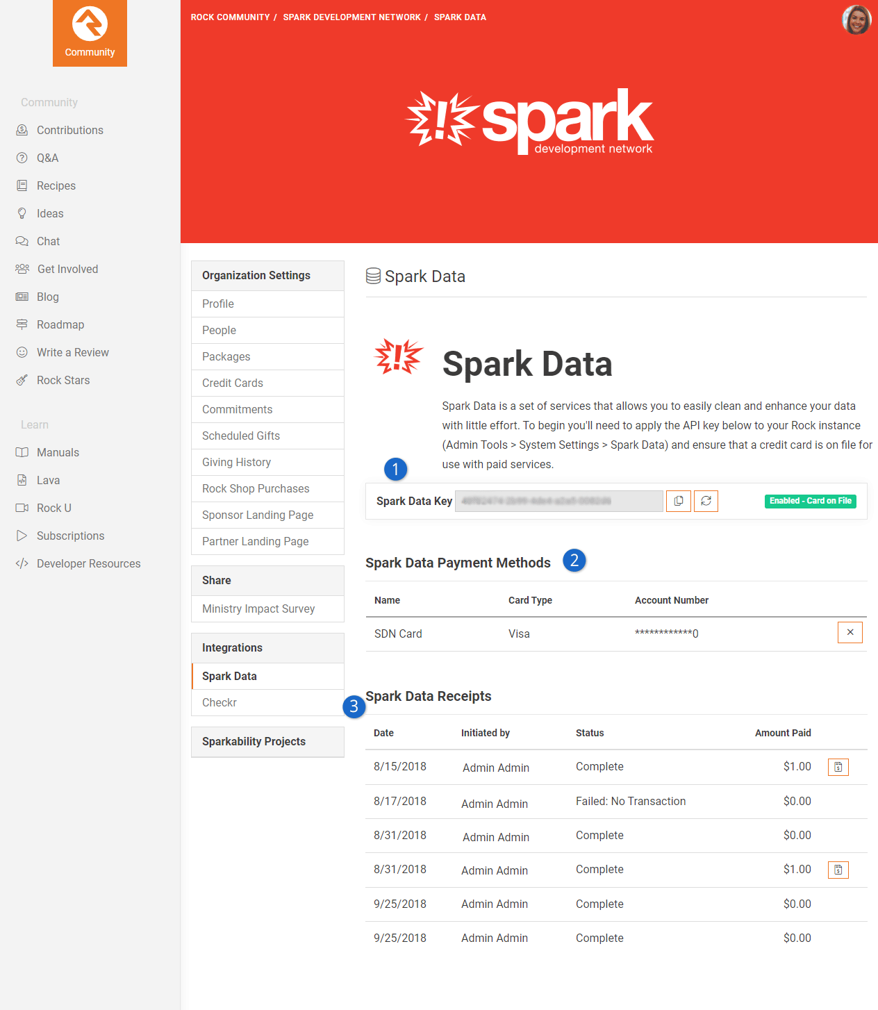 Spark Data Setup