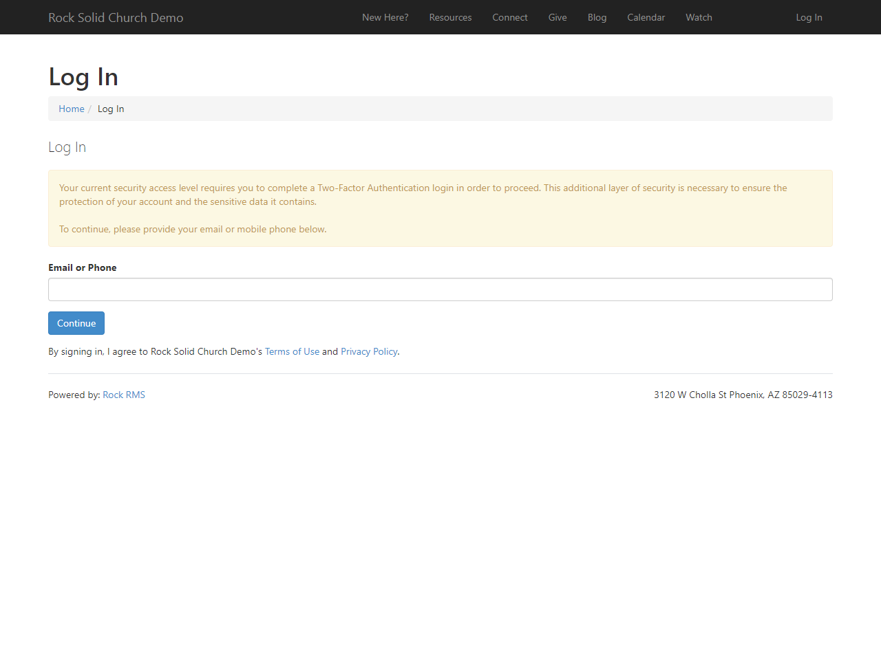 2FA Provide Email or Phone