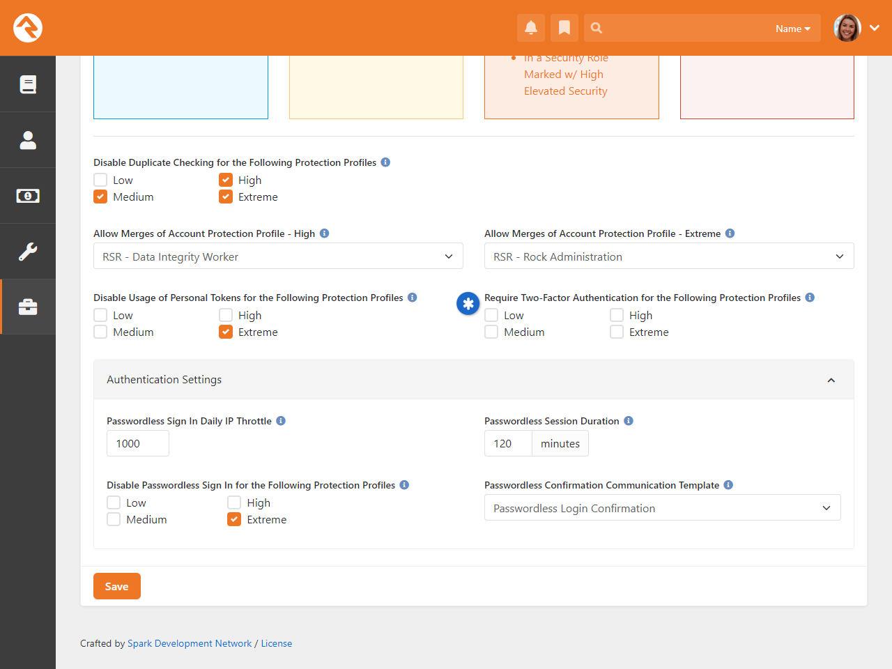 Enable for Protection Profiles