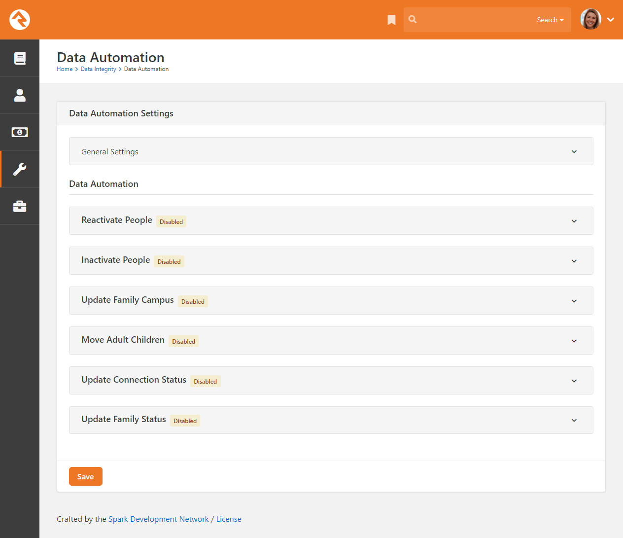 Data Automation Settings