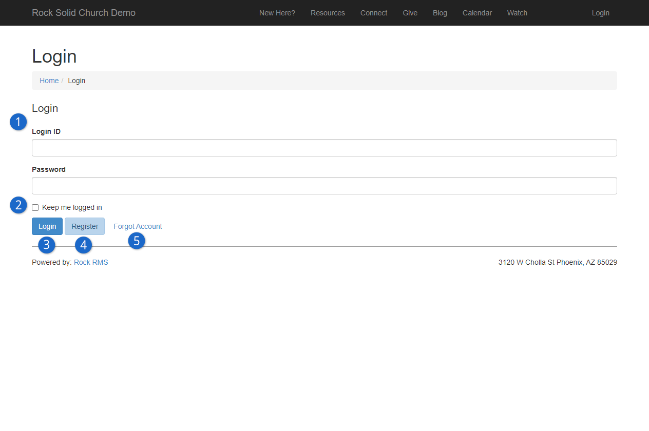 Login Page