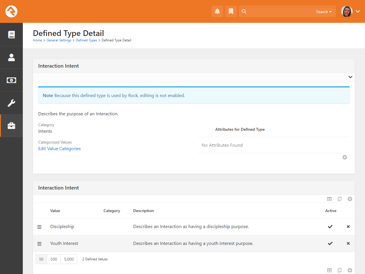 Interaction Intent List