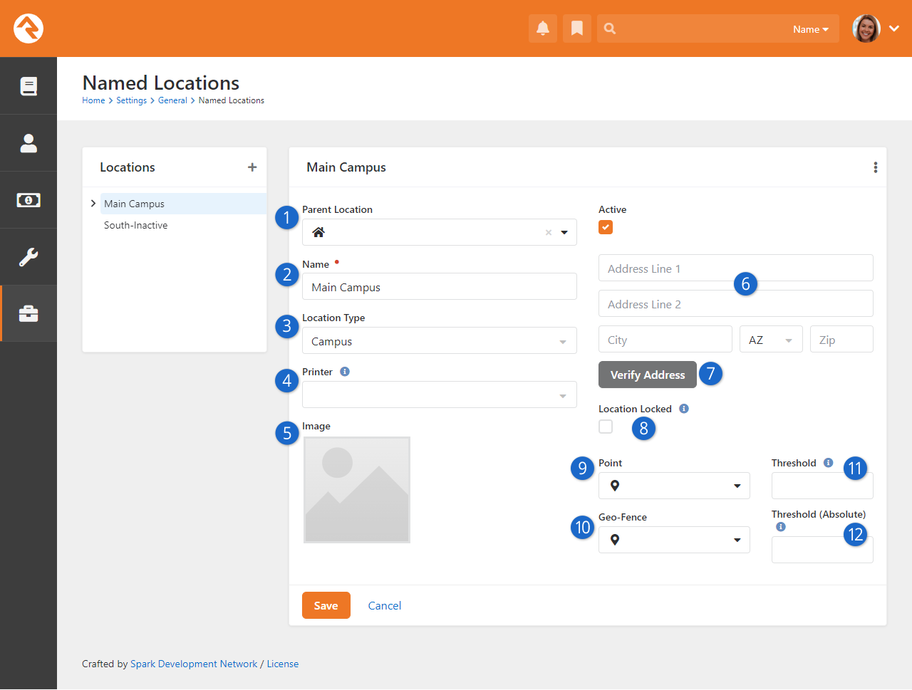 Named Location Configuration