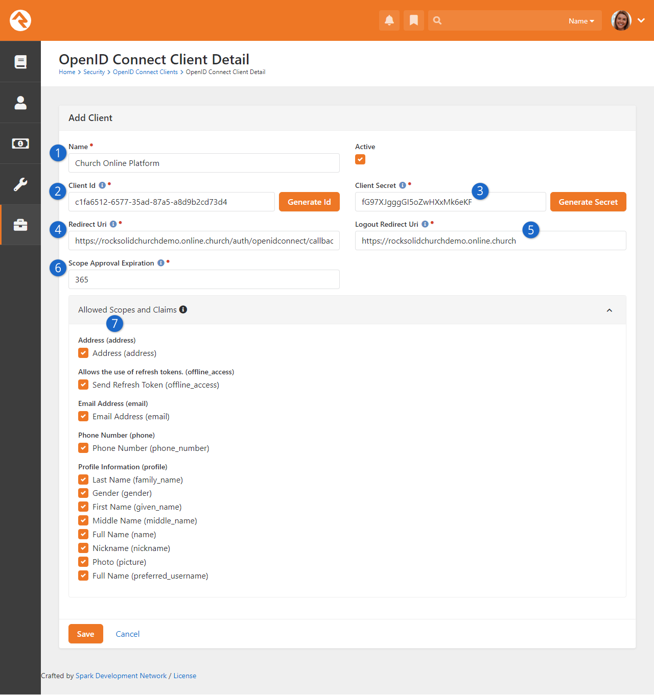 OpenID Connect Client Setup