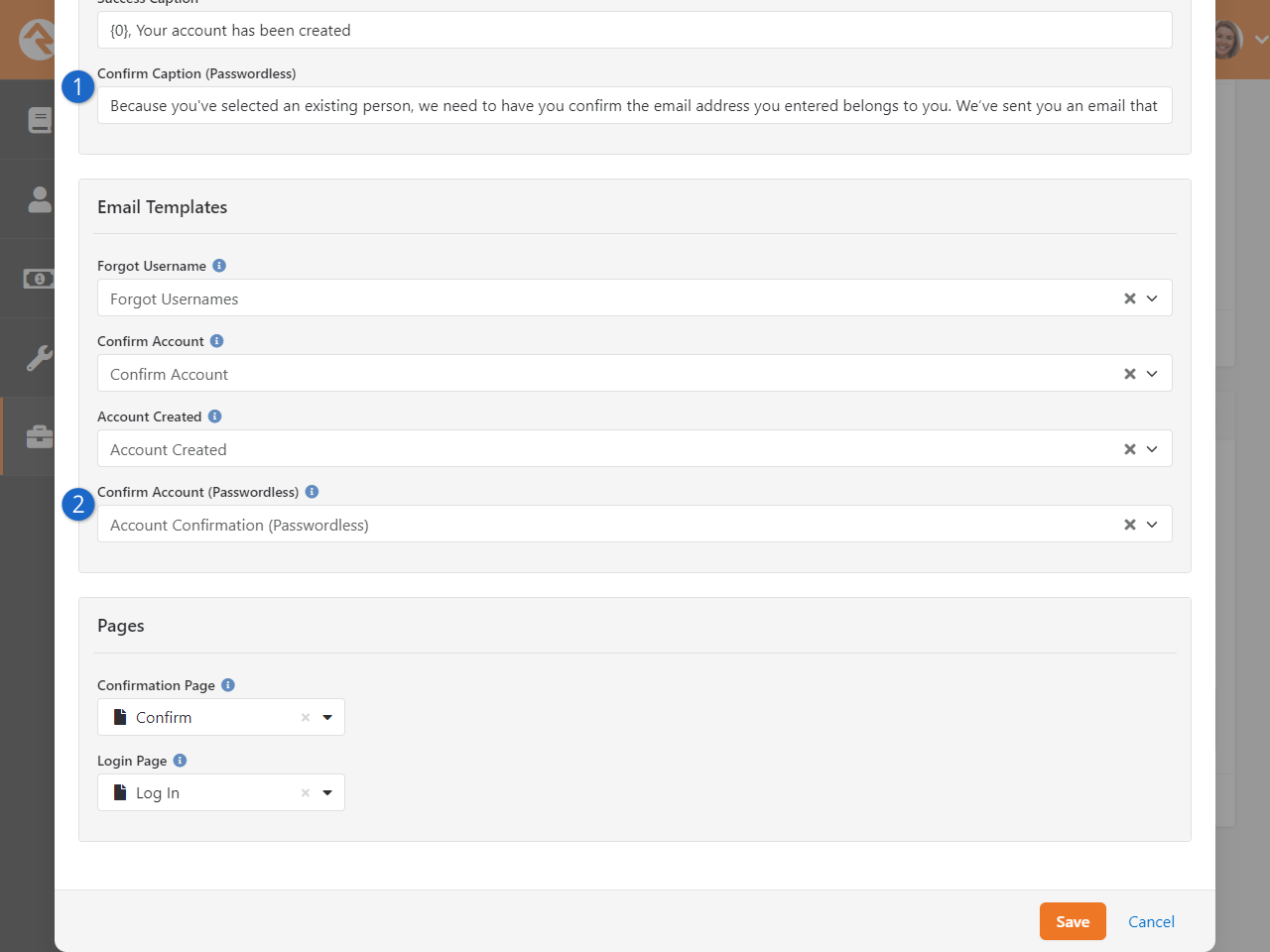 Account Entry Block