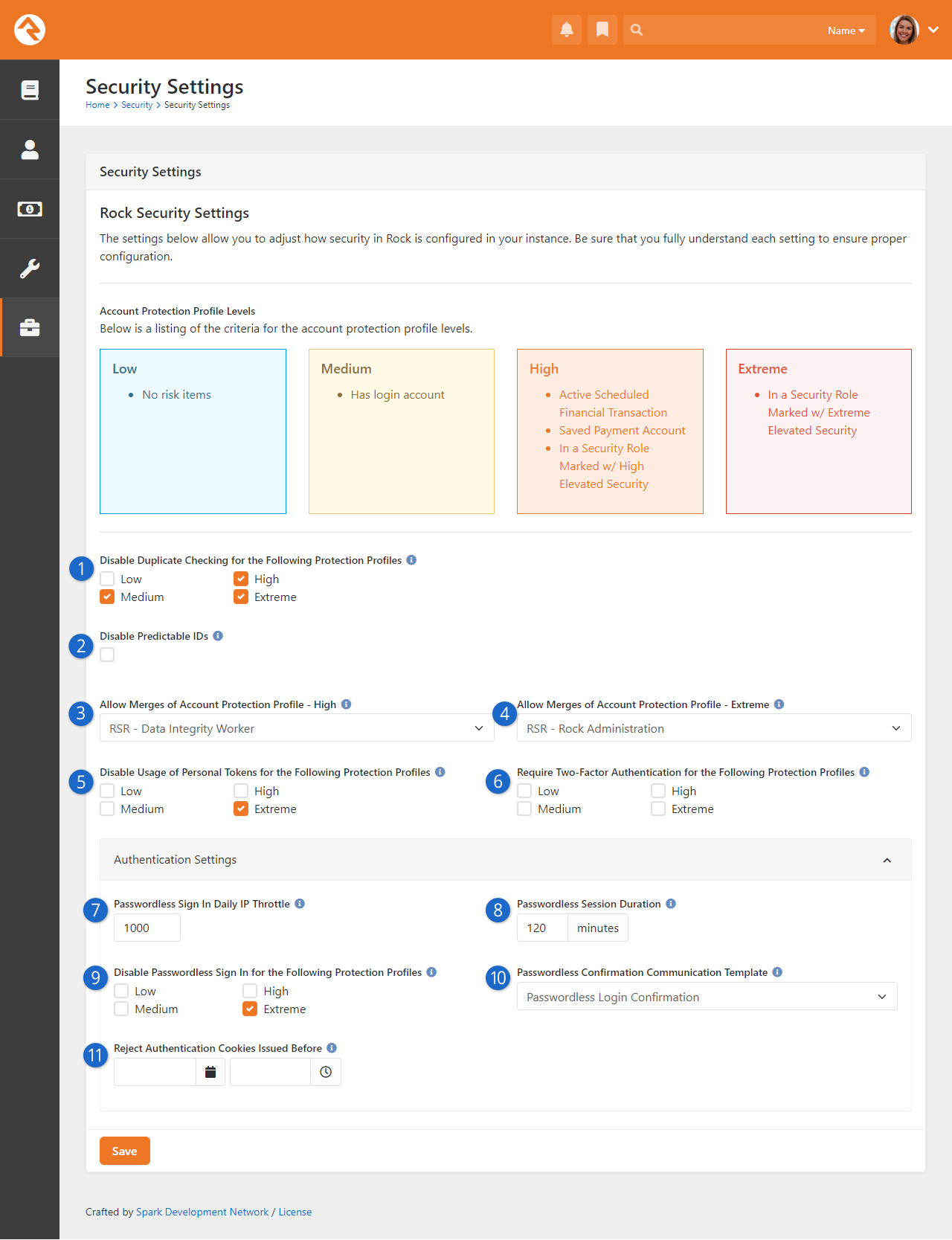 Security Settings