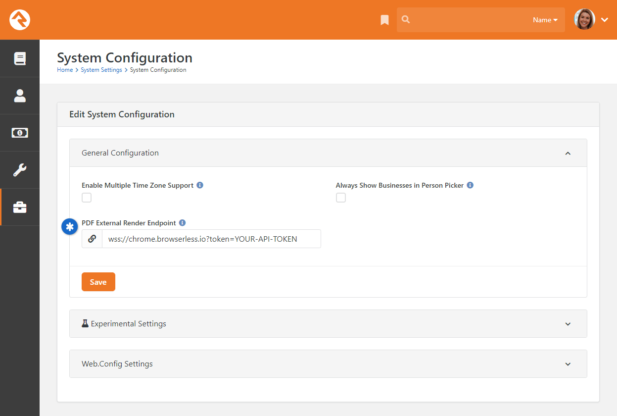 PDF External Render Endpoint
