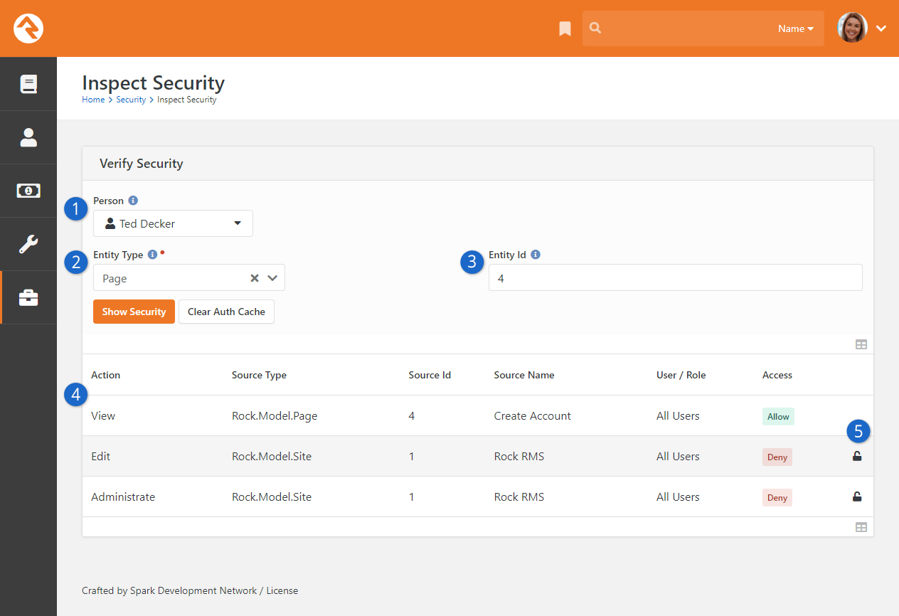 Verify Security Block