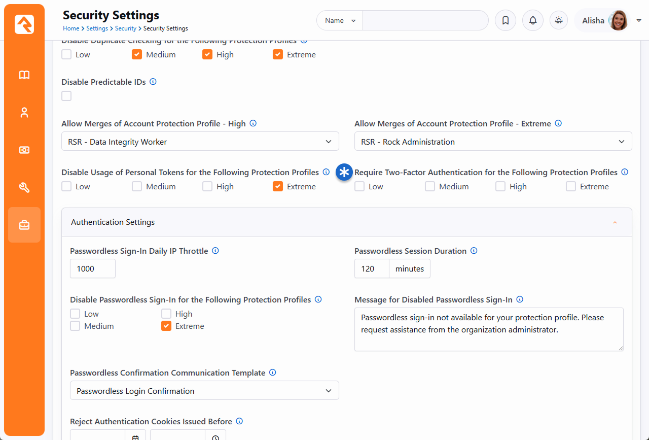 Enable for Protection Profiles