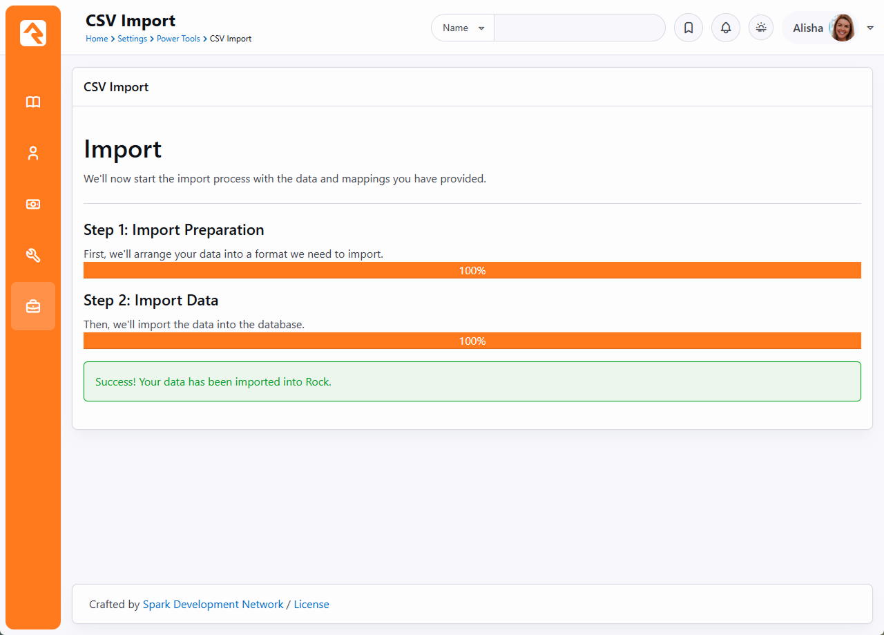 Import Success
