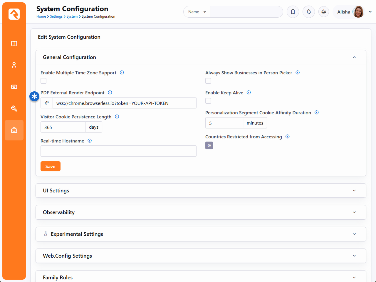 PDF External Render Endpoint