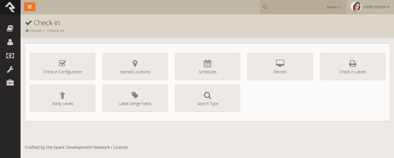 Check-in Settings